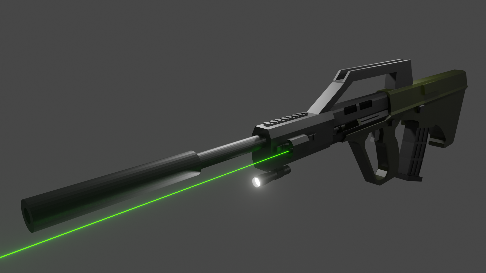 Custom AUG (Low Poly) preview image 3